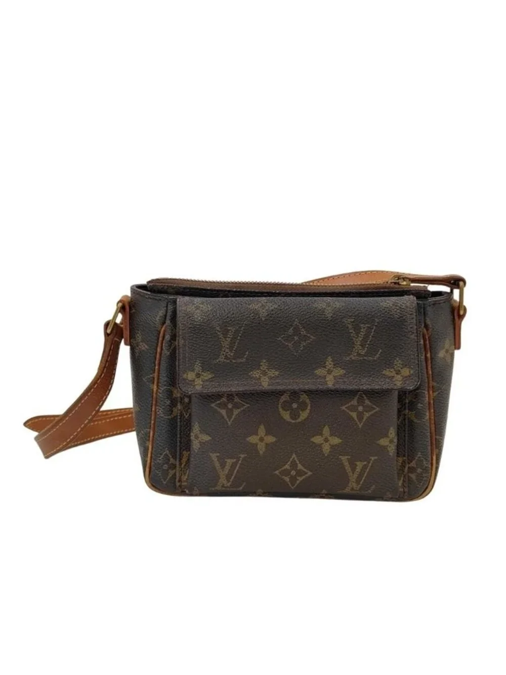 Louis Vuitton Shoulder Bag Viva Cite PM Brown Monogram Gold